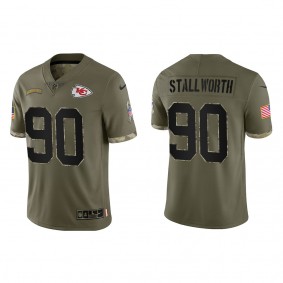 Taylor Stallworth Kansas City Chiefs Olive 2022 Salute To Service Limited Jersey