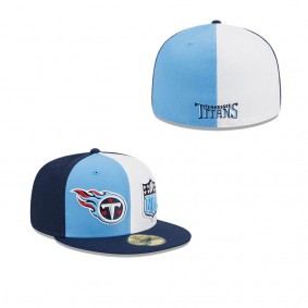 Men's Tennessee Titans Light Blue Navy 2023 Sideline 59FIFTY Fitted Hat