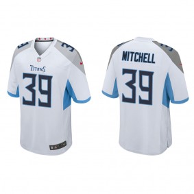 Men's Tennessee Titans Terrance Mitchell White Game Jersey