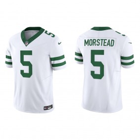 Thomas Morstead Men's New York Jets White Legacy Vapor F.U.S.E. Limited Jersey