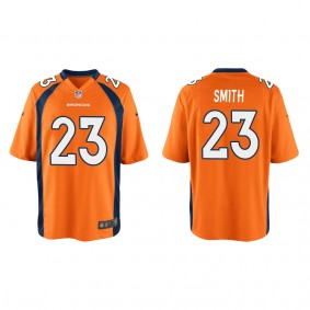 Youth Denver Broncos Tremon Smith Orange Game Jersey
