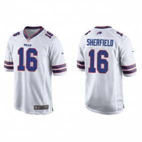 Men's Trent Sherfield Buffalo Bills White Game Jersey