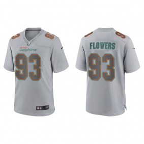 Trey Flowers Miami Dolphins Gray Atmosphere Fashion Game Jersey