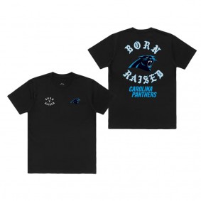 Unisex Carolina Panthers Born x Raised Black T-Shirt