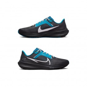 Unisex Carolina Panthers Nike Anthracite Zoom Pegasus 40 Running Shoes
