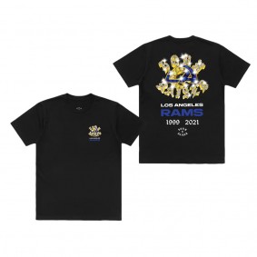 Unisex Los Angeles Rams Born x Raised Black Championship Ring T-Shirt