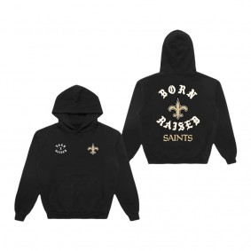 Unisex New Orleans Saints Born x Raised Black Pullover Hoodie