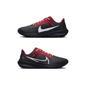 Unisex San Francisco 49ers Nike Anthracite Zoom Pegasus 40 Running Shoes