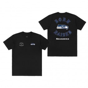 Unisex Seattle Seahawks Born x Raised Black T-Shirt