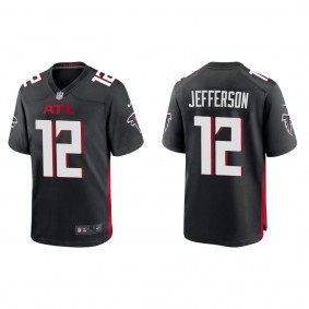 Men's Atlanta Falcons Van Jefferson Black Game Jersey