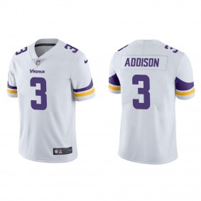 Men's Minnesota Vikings Jordan Addison White 2023 NFL Draft Vapor Limited Jersey