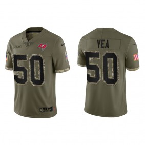 Vita Vea Tampa Bay Buccaneers Olive 2022 Salute To Service Limited Jersey