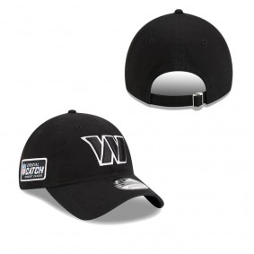 Men's Washington Commanders Black 2023 NFL Crucial Catch 9TWENTY Adjustable Hat