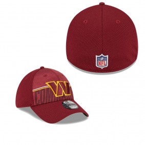 Men's Washington Commanders Burgundy 2023 NFL Training Camp 39THIRTY Flex Fit Hat