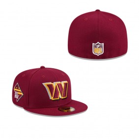 Men's Washington Commanders Burgundy 2024 NFL Draft 59FIFTY Fitted Hat