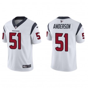 Men's Houston Texans Will Anderson White 2023 NFL Draft Vapor Limited Jersey