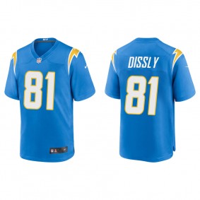 Men's Los Angeles Chargers Will Dissly Powder Blue Game Jersey