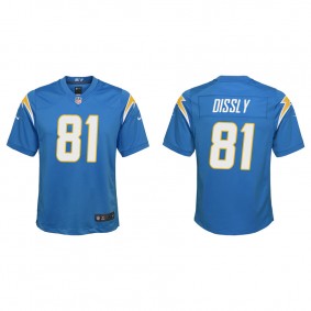 Youth Los Angeles Chargers Will Dissly Powder Blue Game Jersey