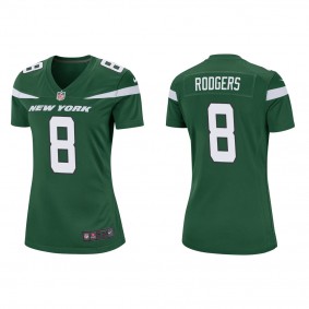 Women's New York Jets Aaron Rodgers Green Game Jersey