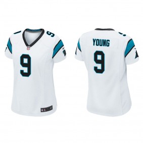Women's Carolina Panthers Bryce Young White 2023 NFL Draft Game Jersey