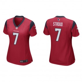 Women's Houston Texans C. J. Stroud Red 2023 NFL Draft Game Jersey