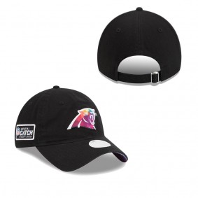 Women's Carolina Panthers Black 2023 NFL Crucial Catch 9TWENTY Adjustable Hat