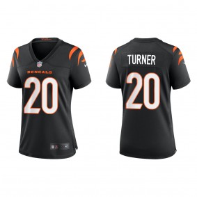 Women's Cincinnati Bengals D.J. Turner Black 2023 NFL Draft Game Jersey