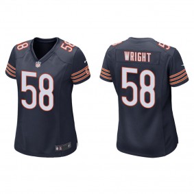Women's Chicago Bears Darnell Wright Navy 2023 NFL Draft Game Jersey