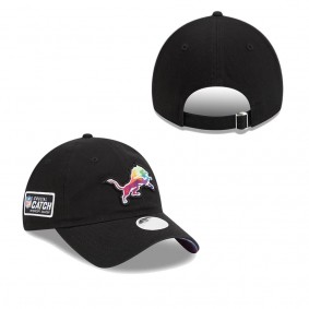 Women's Detroit Lions Black 2023 NFL Crucial Catch 9TWENTY Adjustable Hat