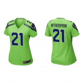 Women's Seattle Seahawks Devon Witherspoon Neon Green 2023 NFL Draft Game Jersey