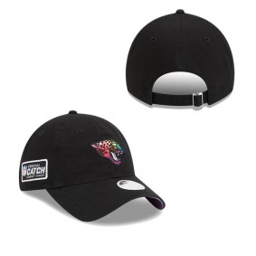 Women's Jacksonville Jaguars Black 2023 NFL Crucial Catch 9TWENTY Adjustable Hat
