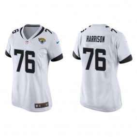 Women's Jacksonville Jaguars Anton Harrison White 2023 NFL Draft Game Jersey