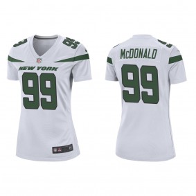 Women's New York Jets Will McDonald White 2023 NFL Draft Game Jersey