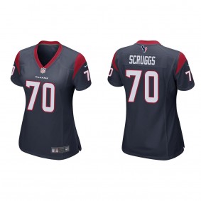 Women's Houston Texans Juice Scruggs Navy 2023 NFL Draft Game Jersey