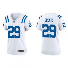 Women's Indianapolis Colts Julius Brents White 2023 NFL Draft Game Jersey
