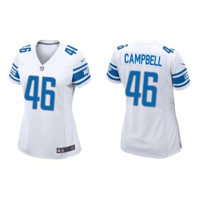 Women's Detroit Lions Jack Campbell White 2023 NFL Draft Game Jersey