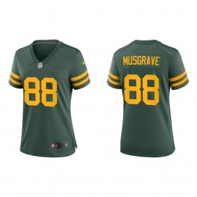 Women's Green Bay Packers Luke Musgrave Green 2023 NFL Draft Alternate Game Jersey