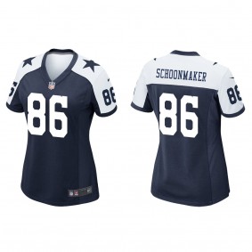 Women's Dallas Cowboys Luke Schoonmaker Navy 2023 NFL Draft Alternate Game Jersey