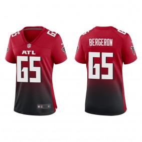 Women's Atlanta Falcons Matthew Bergeron Red 2023 NFL Draft Alternate Game Jersey