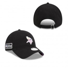 Women's Minnesota Vikings Black 2023 NFL Crucial Catch 9TWENTY Adjustable Hat