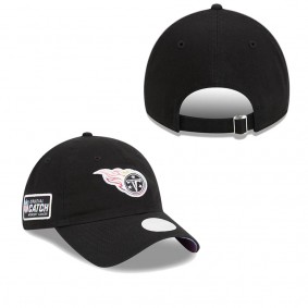 Women's Tennessee Titans Black 2023 NFL Crucial Catch 9TWENTY Adjustable Hat
