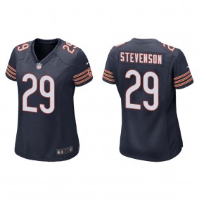 Women's Chicago Bears Tyrique Stevenson Navy 2023 NFL Draft Game Jersey