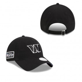 Women's Washington Commanders Black 2023 NFL Crucial Catch 9TWENTY Adjustable Hat