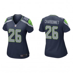 Women's Seattle Seahawks Zach Charbonnet Navy 2023 NFL Draft Game Jersey