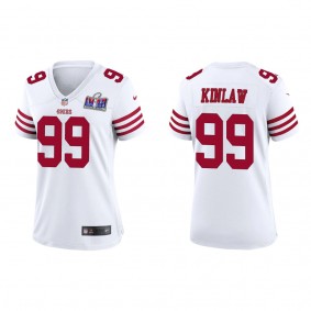 Women's Javon Kinlaw San Francisco 49ers White Super Bowl LVIII Game Jersey