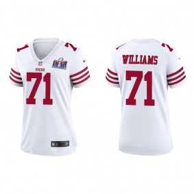 Women's Trent Williams San Francisco 49ers White Super Bowl LVIII Game Jersey