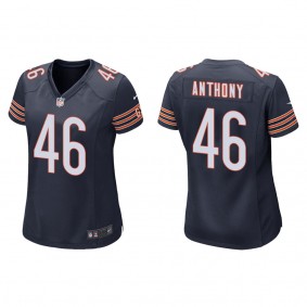 Women's Chicago Bears Andre Anthony Navy Game Jersey