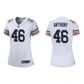 Women's Chicago Bears Andre Anthony White Classic Game Jersey