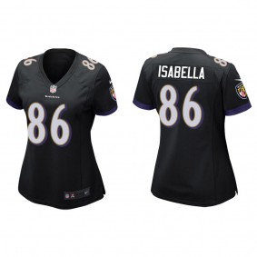 Women's Baltimore Ravens Andy Isabella Black Game Jersey