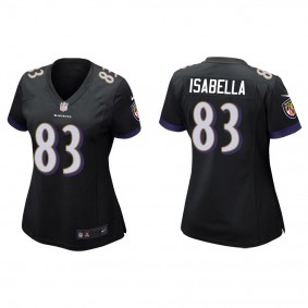 Women's Andy Isabella Baltimore Ravens Black Game Jersey